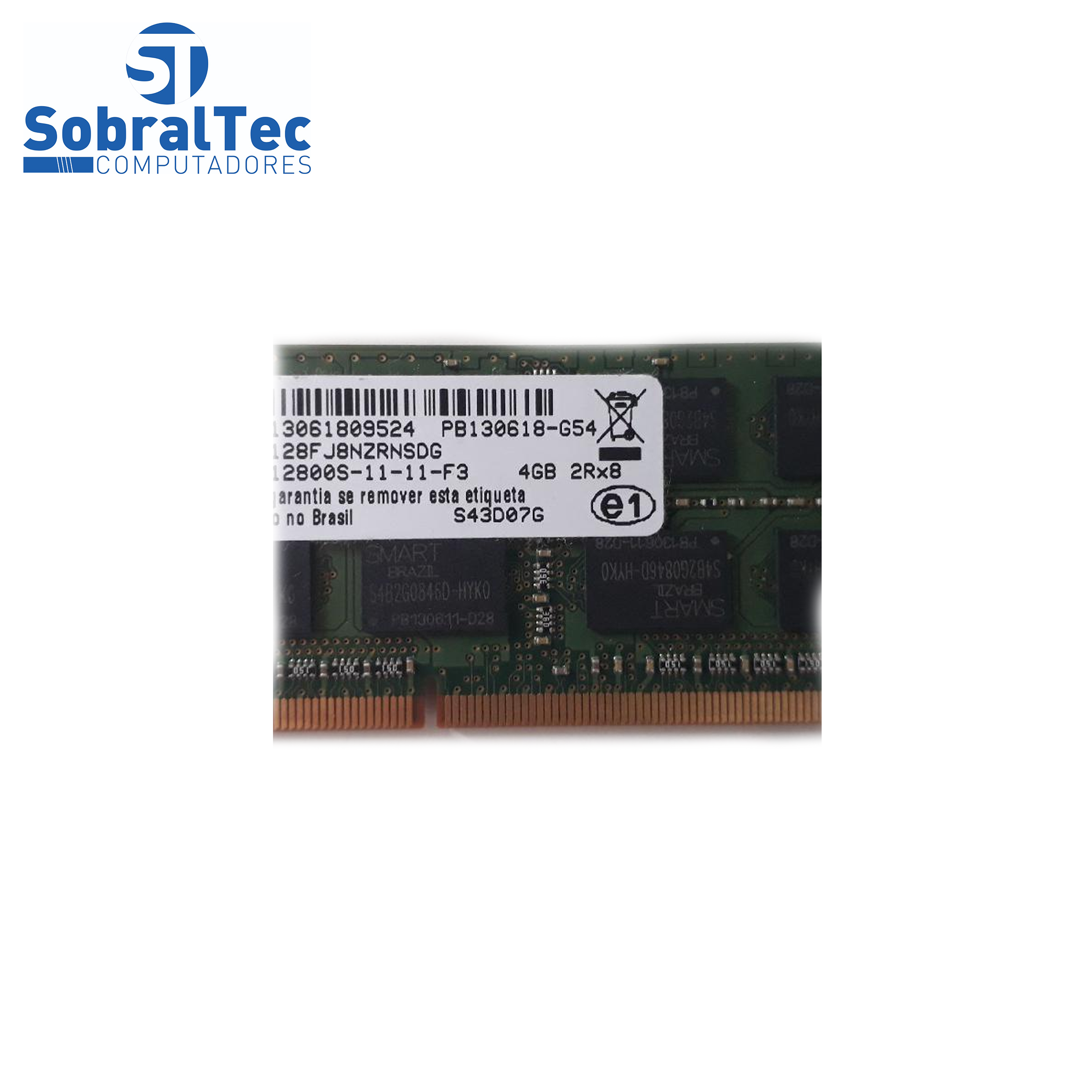 Memoria Ram Smart Ddr3 4Gb Pc3L-128005-11-11-F3